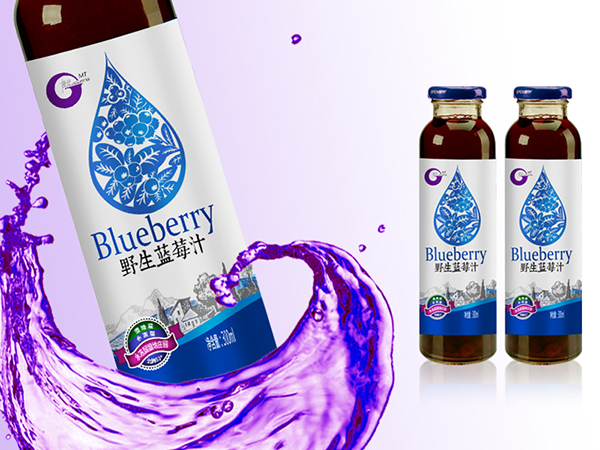15极光蓝莓汁